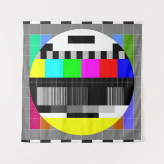 Retro TV ohne Signalanzeige. Wandteppich