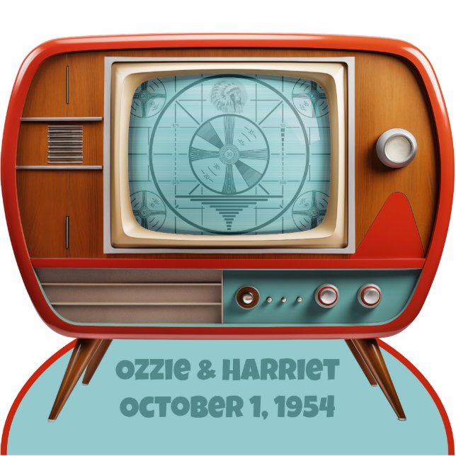 Retro TV Photo Sculpture Cadre photo (Devant)