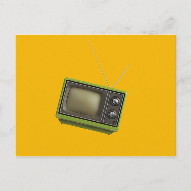 Retro-TV Postkarte (Vorderseite)