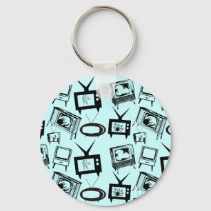 Retro-TV Schlüsselanhänger
