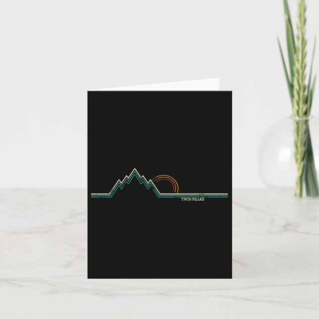 Retro Twin Peaks Karte (Vorderseite)