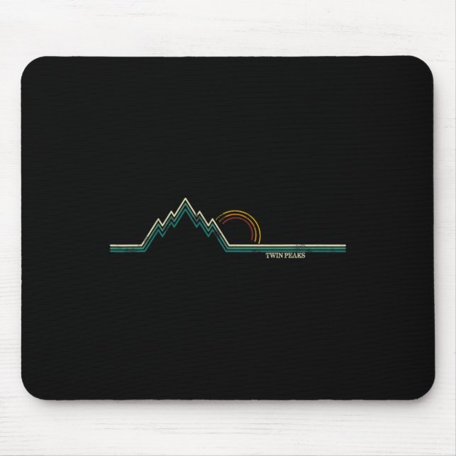 Retro Twin Peaks  Mousepad (Vorne)