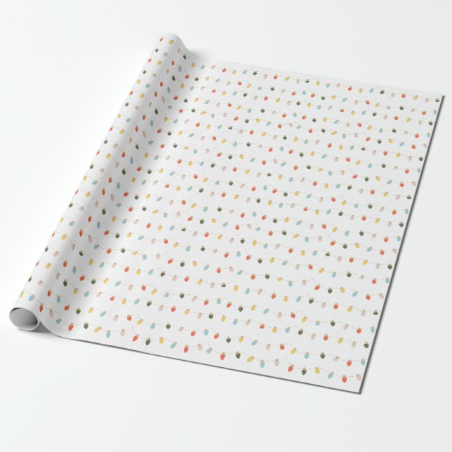 Retro Twinkle Lights Geschenkpapier (Ungerollt)