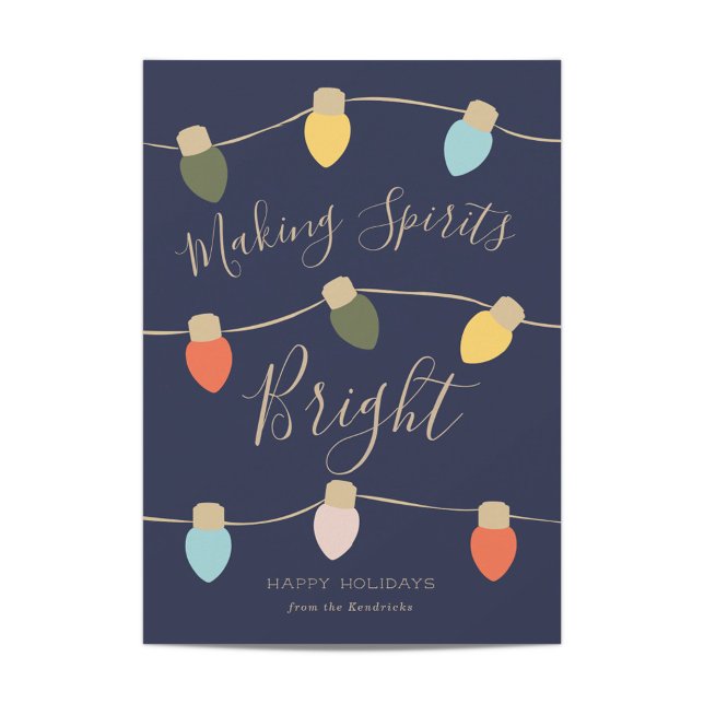 Retro Twinkles Holiday Card Feiertagskarte (Von Creator hochgeladen)