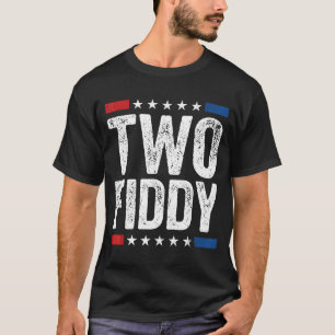Retro Two Fiddy 250. Jubiläum USA Patriotisch T-Shirt