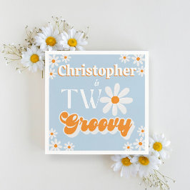 Retro Two Groovy Boys 2. Serviette