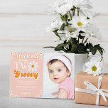 Retro Two Groovy Girls 2. Geburtstag Foto Dankeskarte<br><div class="desc">Dankeschön im Stil mit diesen trendigen 2. Geburtstag Dankeschön Karten. Die Vorlagenformulierung ist einfach zu personalisieren und Ihre Familie und Freunde werden begeistert sein,  wenn sie diese fantastischen Dankesworte erhalten.</div>