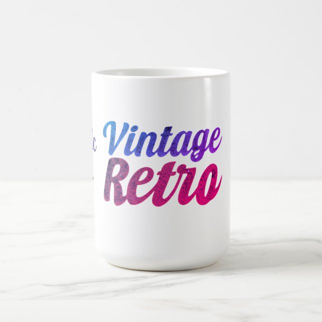 Retro-Typografie-Design -  Kaffeetasse (Mittel)