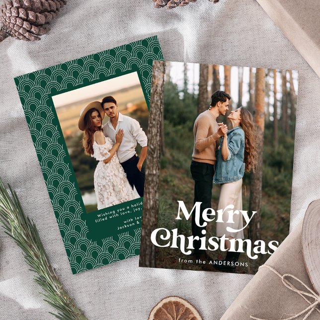 Retro Typografie Frohe Weihnachten 2 Foto Urlaub (Von Creator hochgeladen)