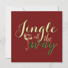 Retro Typografie Fügen Sie Ihren Text Jingle ganz  Feiertagskarte