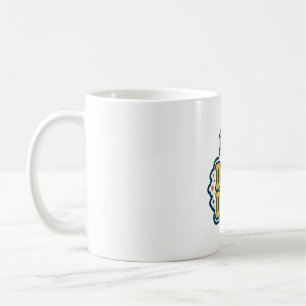 Retro-Typografie-Hundepfoten-Druck-Geschenk-Kunst Kaffeetasse