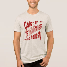 Retro-Typografie Inspirierend Tri-Blend Shirt