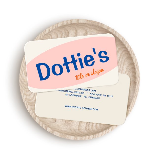 Retro Typografie Visitenkarte (Von Creator hochgeladen)