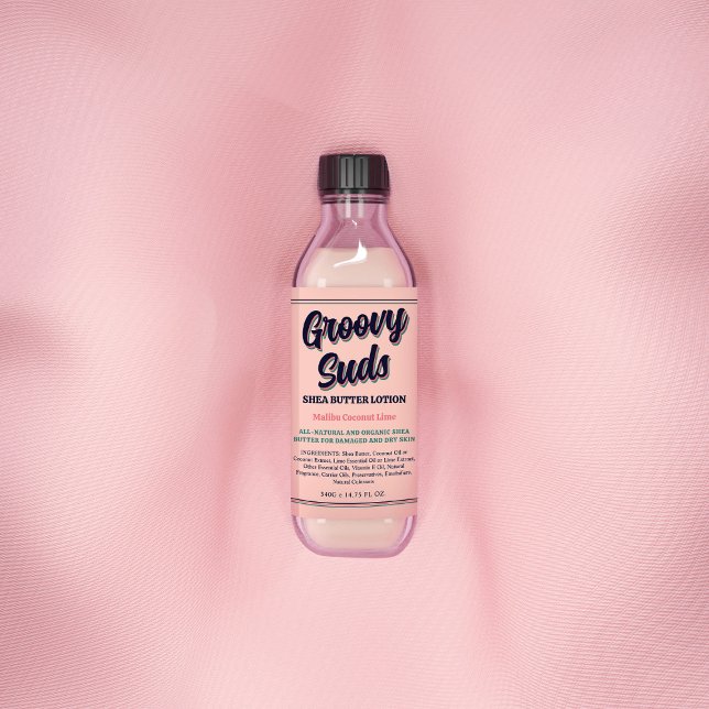 Retro Typografy Cool Business Product Label Weinetikett (Von Creator hochgeladen)