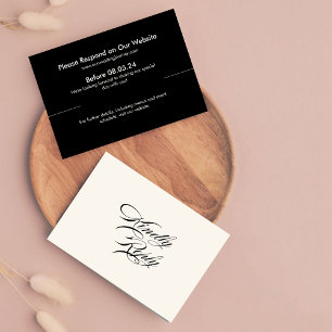 Retro UAWG Wedding RSVP Karte