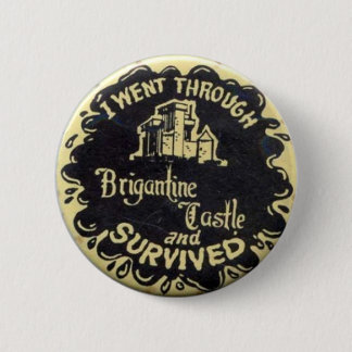 Retro überlebte ich Brigantine-Schloss-Button Button