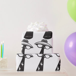 Retro UFO Abduction Graphic Alien SciFi Geschenkpapier