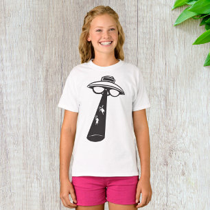 Retro UFO Abduction Graphic Alien SciFi T-Shirt