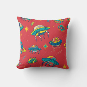 Retro UFO Space Invaders Kissen