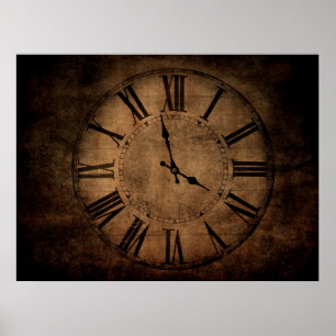 Retro-Uhr Poster