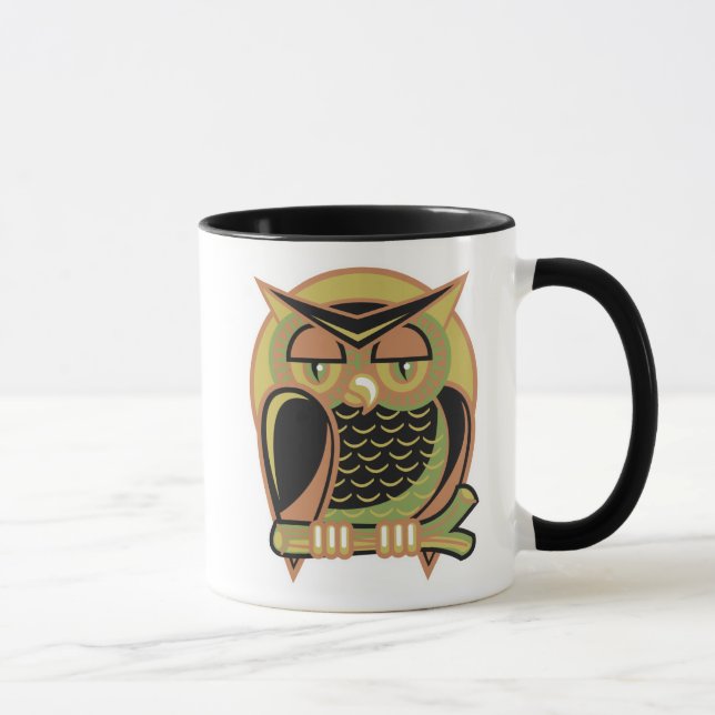 Retro-Uhusdesign, Retro-Uhusdesign Tasse (Rechts)