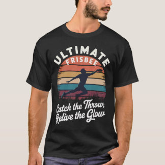 Retro Ultimate Frisbee Player Men Vintag T-Shirt