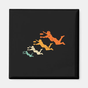 Retro-Ultimate-Frisbee-Spieler Vintage-Disc-Ultima Magnet
