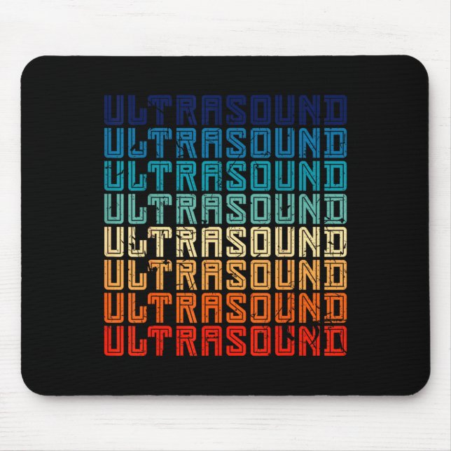 Retro Ultrasound Technologist  Mousepad (Vorne)