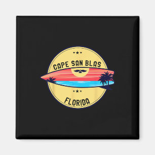 Retro-Umhang San Blas Florida Beach Surfen für Män Magnet
