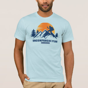 Retro Uncompahgre Peak Wandern T - Shirt