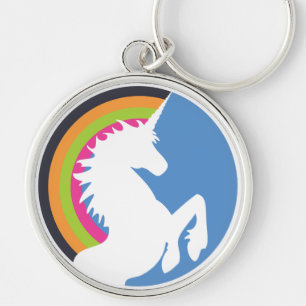 Retro Unicorn und Rainbow-Schlüsselanhänger der 80 Schlüsselanhänger