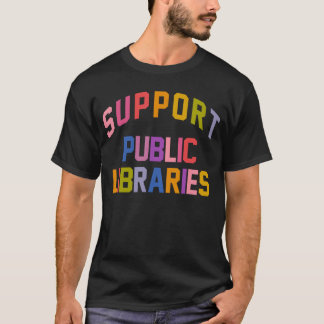 Retro-Unterstützung öffentliche Bibliotheken Bibli T-Shirt
