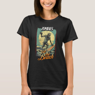 Retro Untoter Horror  Zombies am Strand  Sonne  So T-Shirt