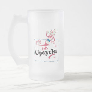 Retro-Up Mattglas Bierglas