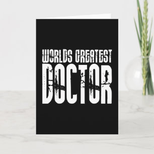 Retro Urban Cool Doctors : Weltgrößter Doktor Dankeskarte