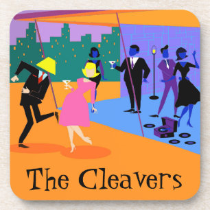 Retro Urban Dach Party Kunststoff-Untersetzer Untersetzer