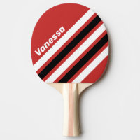 Retro Urban Zebra Schräge Streifen mit Namen