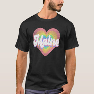 Retro US Citizen America Staat Herzstück Liebe Mai T-Shirt
