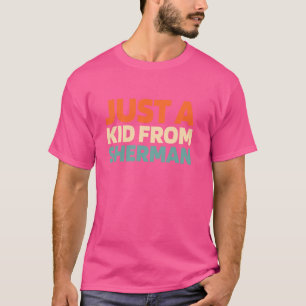 Retro US City USA Amerikaner nur ein Kind von Texa T-Shirt