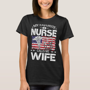 Retro Us Flag Mein Lieblingsschwester nennt mich E T-Shirt