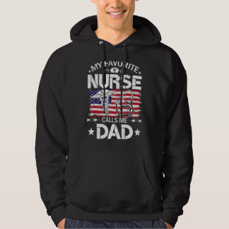 Retro Us Flag Meine Lieblings-Krankenschwester nen Hoodie