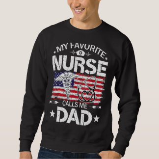 Retro Us Flag Meine Lieblings-Krankenschwester nen Sweatshirt
