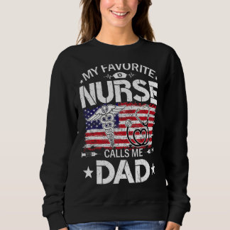 Retro Us Flag Meine Lieblings-Krankenschwester nen Sweatshirt