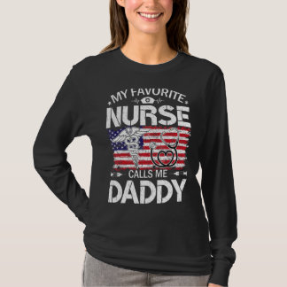 Retro Us Flag Meine Lieblings-Krankenschwester nen T-Shirt