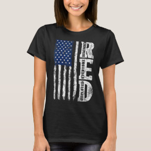 Retro US-Flagge Erinnern Sie sich an alle Veterane T-Shirt
