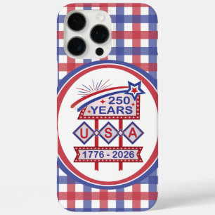 Retro-USA-250-Jahres-Jubiläums-Marquee-Schild 1776 iPhone 16 Pro Max Hülle