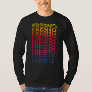 Retro USA Colorful City Nostalgie Fresno T-Shirt