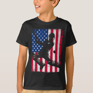 Retro-USA-Cricket-Trikot Amerika Cricket in den US T-Shirt
