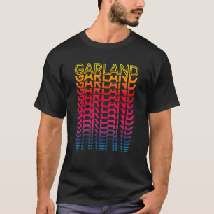 Retro Usa farbenfrohe Stadt Nostalgische Gärten T-Shirt