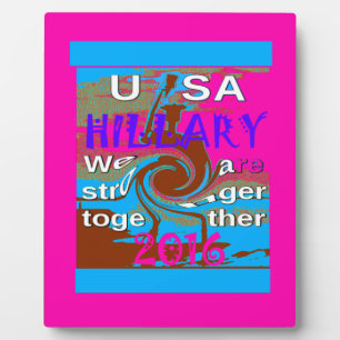 Retro USA Stärker Zusammen Abstraktes Kunstposter Fotoplatte